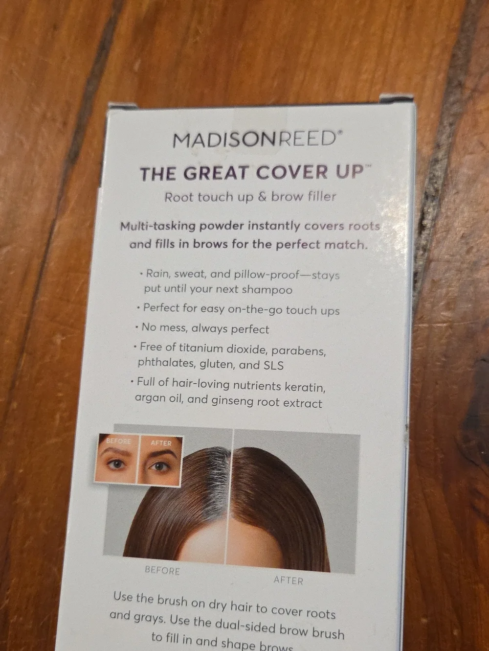 Madison Reed, The Great Cover Up Root Touch Up and Brow Filler Color Is Terra